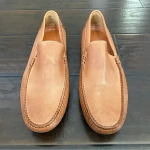 Wolf &amp; Shepherd Men's Loafers Brown Leather Shoes Size 13