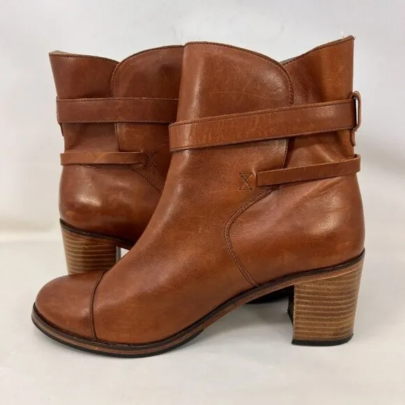 Wolverine 1000 Mile By Samantha Pleet Leather Ankle Boots Brown Women’s Size 8 B