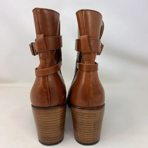 Wolverine 1000 Mile By Samantha Pleet Leather Ankle Boots Brown Women’s Size 8 B