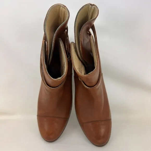 Wolverine 1000 Mile By Samantha Pleet Leather Ankle Boots Brown Women’s Size 8 B