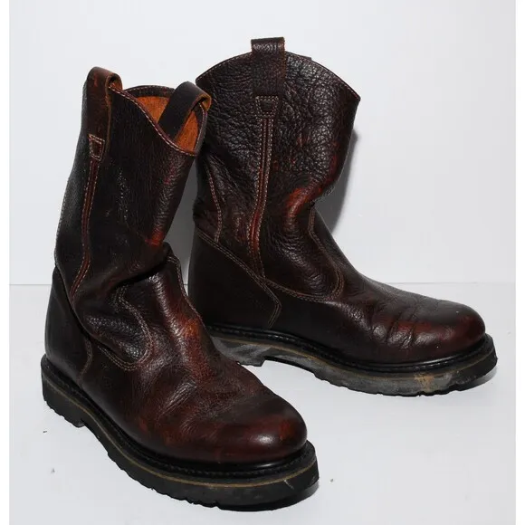 Wolverine Boots: Men's 3246 Wellington Work Boots Mens Size 8M Brown