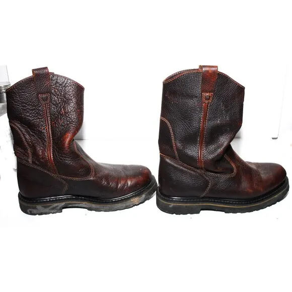 Wolverine Boots: Men's 3246 Wellington Work Boots Mens Size 8M Brown