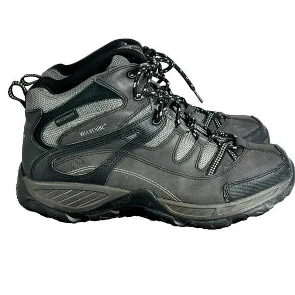 Wolverine Boots Mens Size 10.5 EW W04117 Bennett Safety Toe Work Gray Black