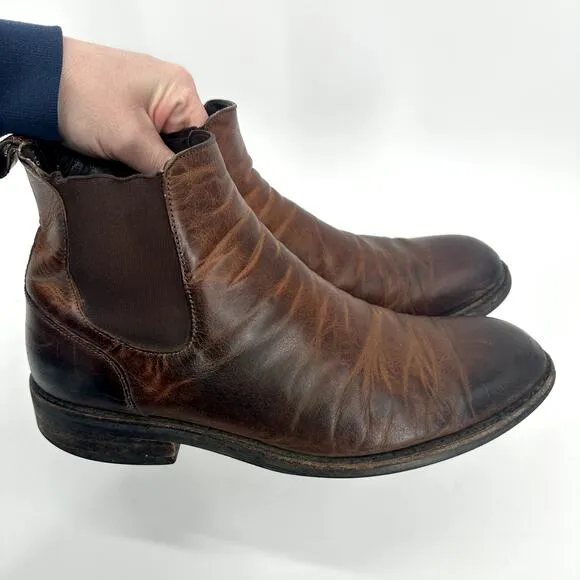 Wolverine Chelsea Boots Mens 10 D Brown Leather Pull On Work Ankle Boot