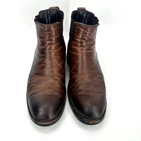 Wolverine Chelsea Boots Mens 10 D Brown Leather Pull On Work Ankle Boot