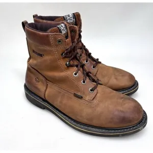 Wolverine Durashocks Leather Mens Boots Size 11 Water Slip Oil Resistant Work