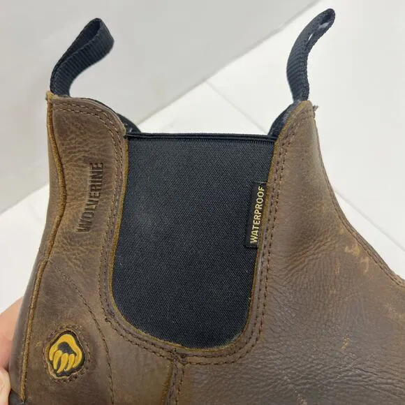 Wolverine Floorhand Romeo Men 9EW Extra Wide Brown Soft Toe Waterproof Work Boot