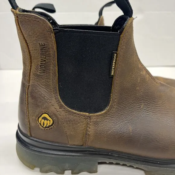 Wolverine Floorhand Romeo Men 9EW Extra Wide Brown Soft Toe Waterproof Work Boot