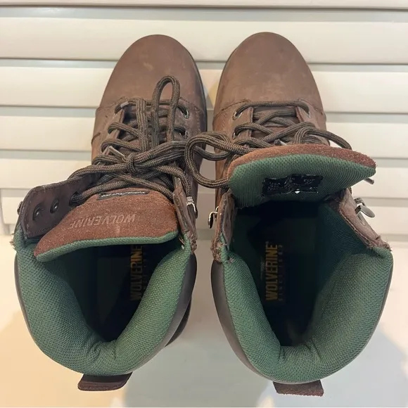Wolverine Manawa W01074 Brown Leather Hard Toe Work Boots