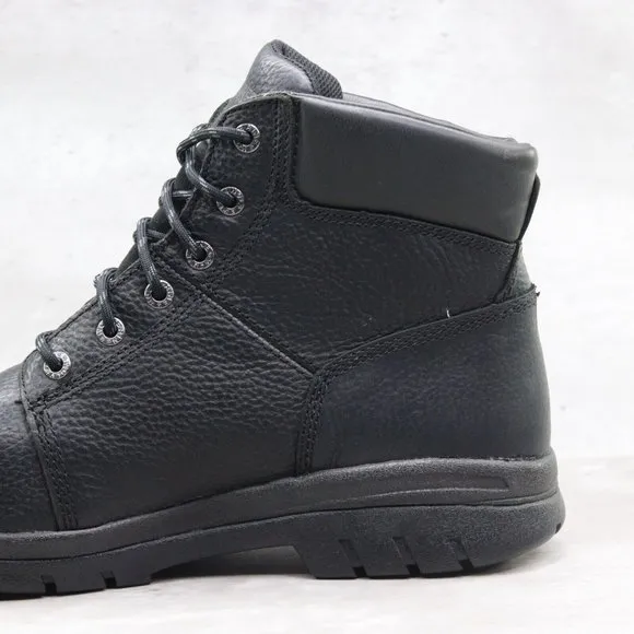Wolverine Marquette Men's 14M US Black Leather‎ Steel Toe 6&quot; Work Boots W04714