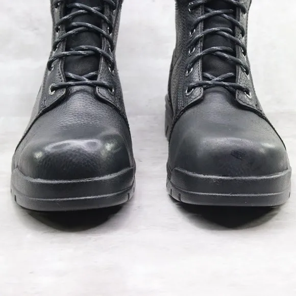 Wolverine Marquette Men's 14M US Black Leather‎ Steel Toe 6&quot; Work Boots W04714