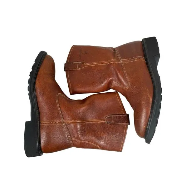 Wolverine Men's 04322‎ Sz 10.5 M Brown Leather Soft Toe Work Boots