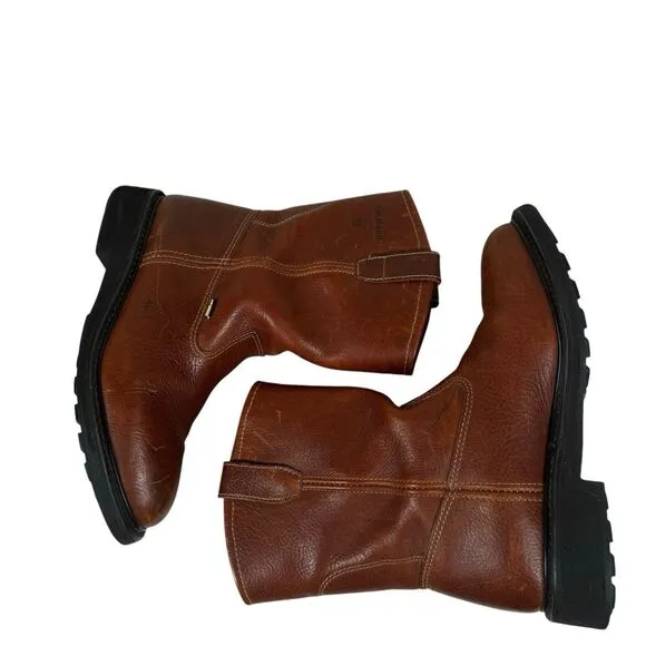 Wolverine Men's 04322‎ Sz 10.5 M Brown Leather Soft Toe Work Boots