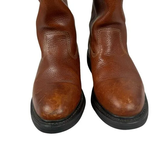 Wolverine Men's 04322‎ Sz 10.5 M Brown Leather Soft Toe Work Boots