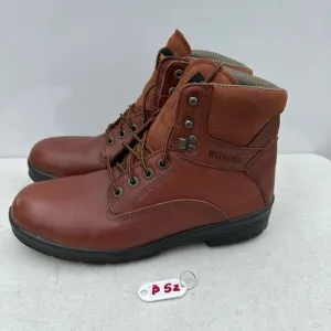 Wolverine Mens Brown Leather Durashocks SR 6in Work Boots Size 10