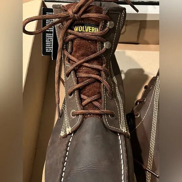 Wolverine Men's Loader 6&quot; Soft Toe Wedge Work Boot, Brown - size 12 Extra Wide