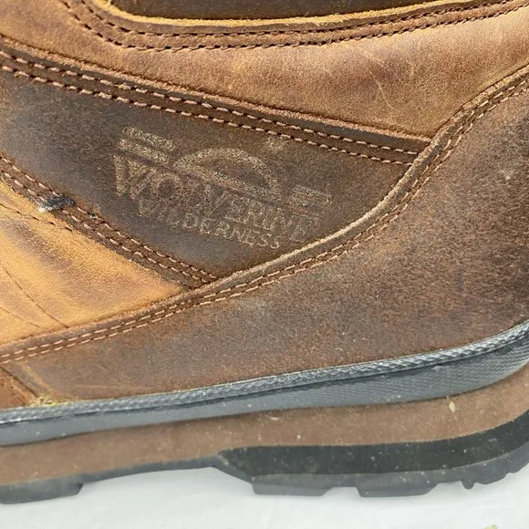 WOLVERINE Men's size 9.0 M Boots Brown  Hellcat UltraSpring Work