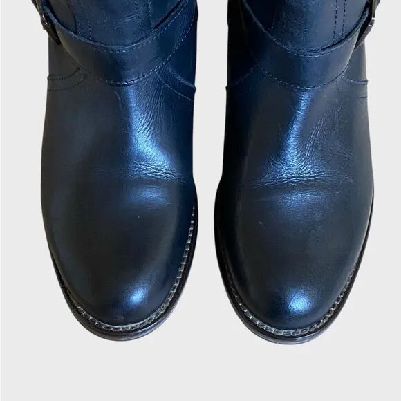 Wolverine Shannon Tall Riding Boots Women's Size 7.5 Leather Black Brown Zipper
