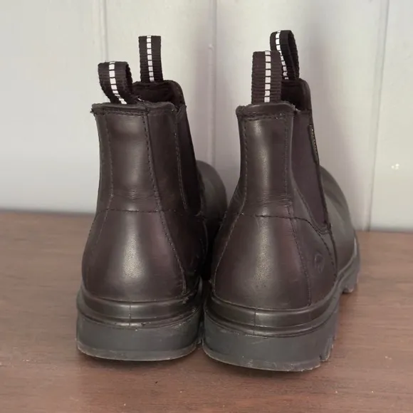 Wolverine Waterproof Chelsea Boots Steel Toe Black Leather Slip Resistant 7.5M
