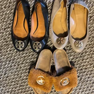 Womans Tory Burch and polo club 3 pairs sandals and flats size 8