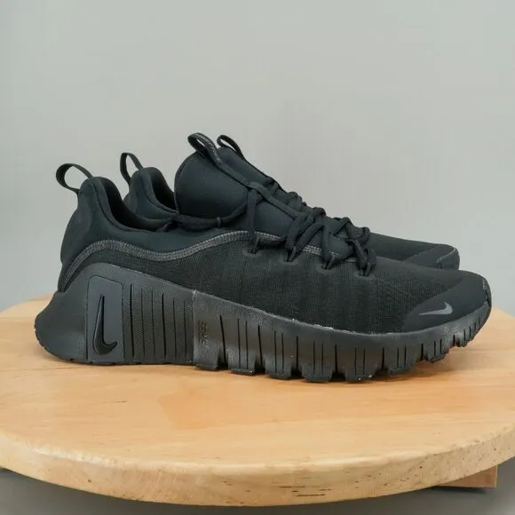 Womens 14 / Mens 12.5 - Nike Free Metcon 6 Shoes Triple Black Athletic Sneakers