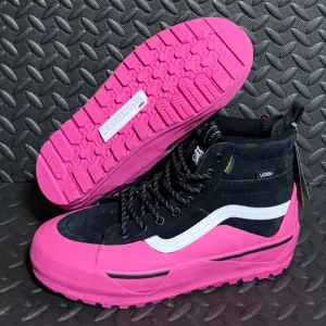 Womens Athletic Vans Boots‎ Black Pink Size 9.5
