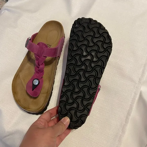 Women's Birkenstock Braided Sandals - Pink