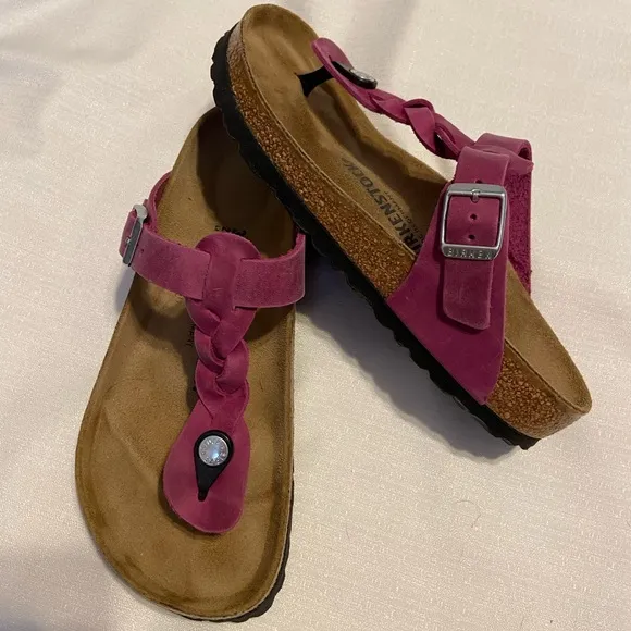 Women's Birkenstock Braided Sandals - Pink