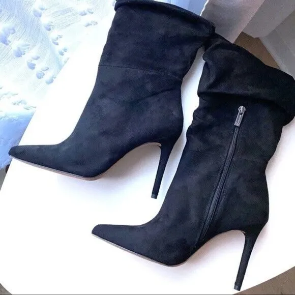 Women's Boots Designer JESSICA SIMPSON Lyrelle Faux Suede Knee High Boots 8.5 M