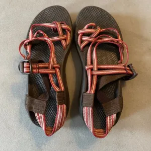 Women's Chaco ZX Pink and Brown Sandals Like New Size 8