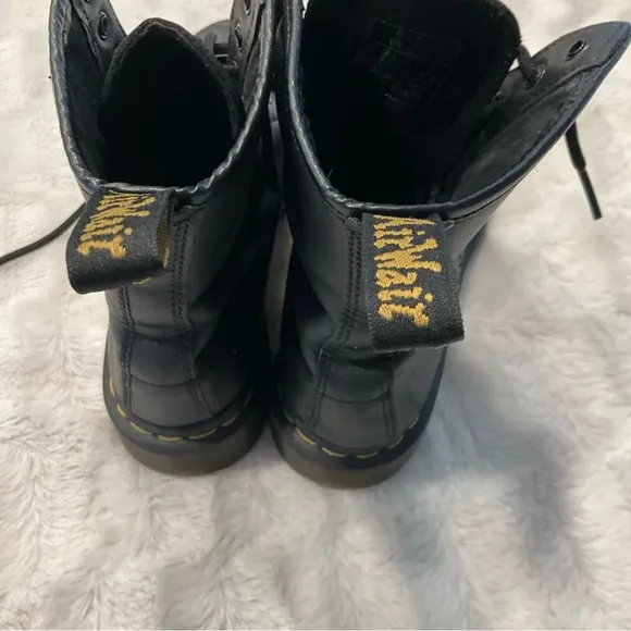 Women's Dr Marten Vonda Floral Leather Leather Lace Up Boots Size 7