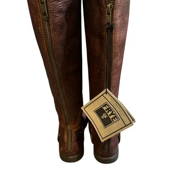 Women’s FRYE tall Phillips ring riding boots.