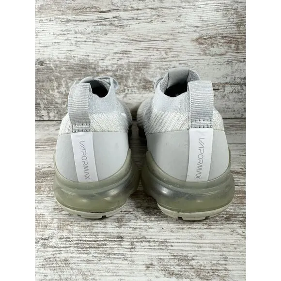 Women's Nike Air Vapormax Flyknit 3 'Pure Platinum' Sneakers Sz 7.5 Athletic Gym