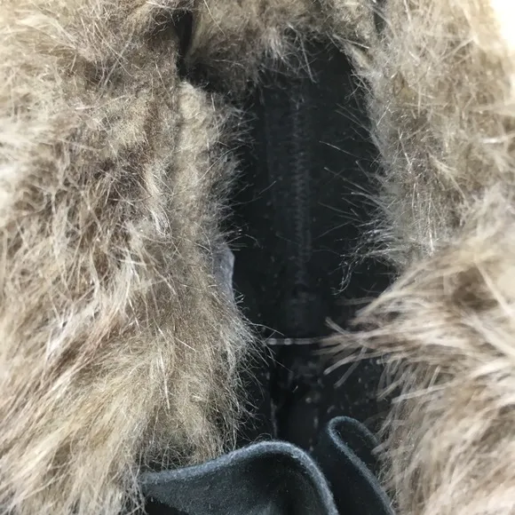 Womens Sorel Joan of Arctic Snow Black Waterproof Leather Boots NL2429 Size 8
