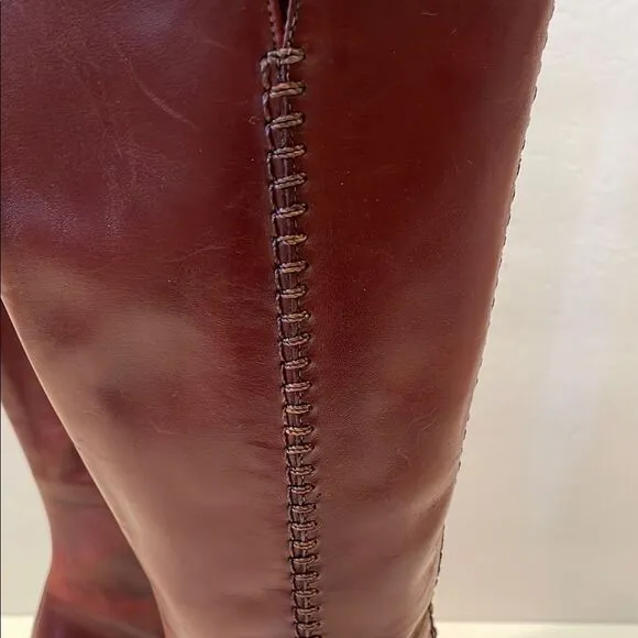 Women's Brown Leather Knee-High Boots