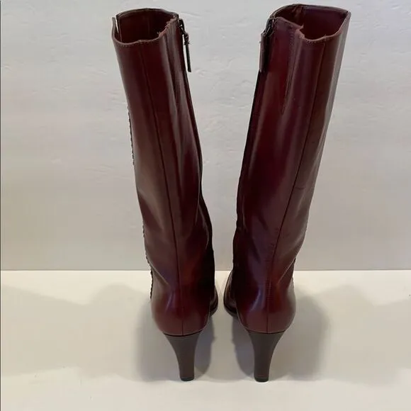 Women's Brown Leather Knee-High Boots