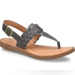 Women's Gray Braided Sandals