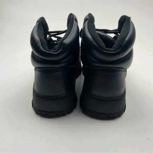 WORX by RED WING 6513 Black Leather Safety Steal Toe EH Work Boots Size 7