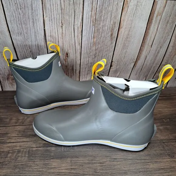 Xtratuf Ankle Deck Boots Explorer Grade Gray Yellow Men's Size 12