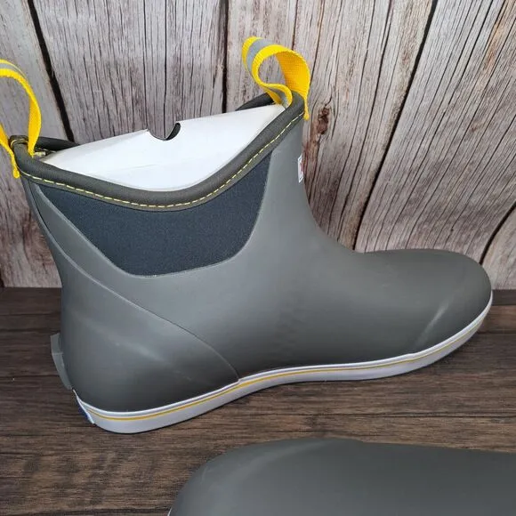 Xtratuf Ankle Deck Boots Explorer Grade Gray Yellow Men's Size 12