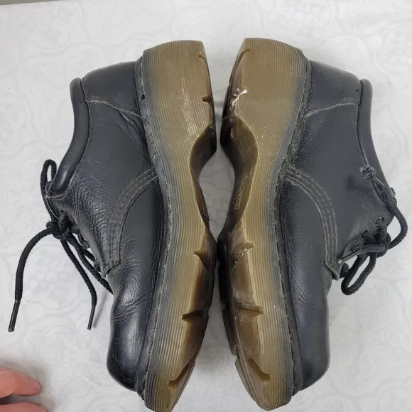 Y2K DR MARTENS Chunky Platform Black Leather Oxford Creepers 2B98 Shoes Sz 7