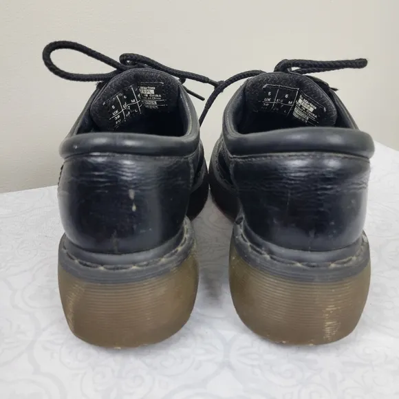 Y2K DR MARTENS Chunky Platform Black Leather Oxford Creepers 2B98 Shoes Sz 7