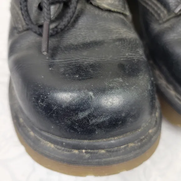 Y2K DR MARTENS Chunky Platform Black Leather Oxford Creepers 2B98 Shoes Sz 7
