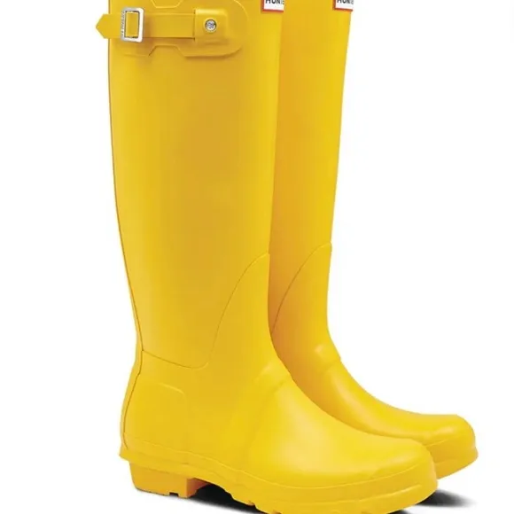 Yellow Hunter Boots
