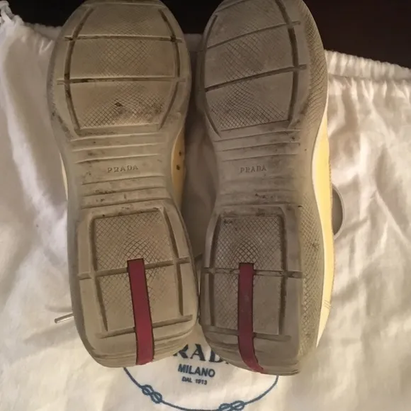 Yellow PRADA Athletic Shoes Sz 11 Mens/13 Womens