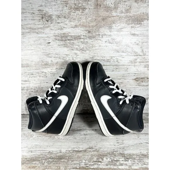 Youth Nike Dunk High PS Anthracite Black/White Sneakers Sz 2Y Athletic