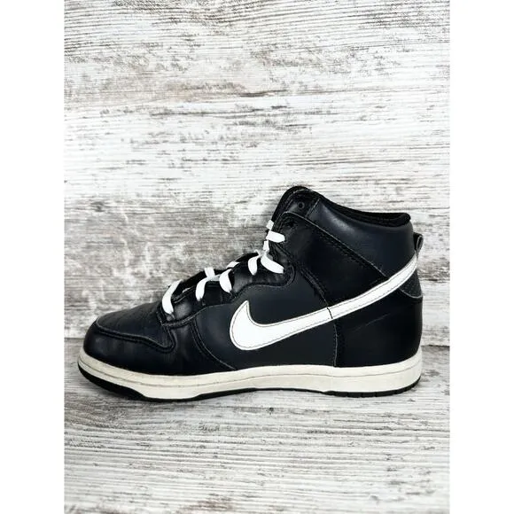 Youth Nike Dunk High PS Anthracite Black/White Sneakers Sz 2Y Athletic