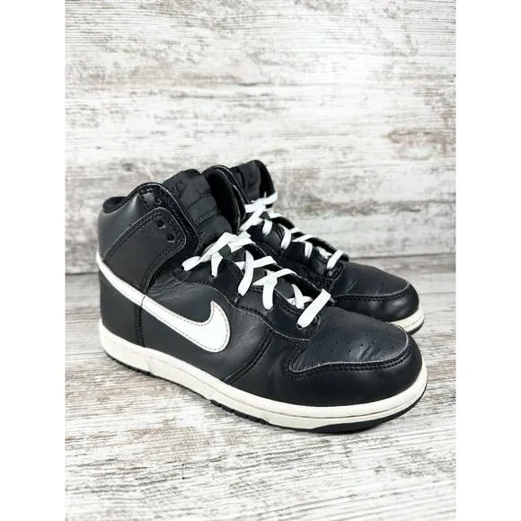 Youth Nike Dunk High PS Anthracite Black/White Sneakers Sz 2Y Athletic