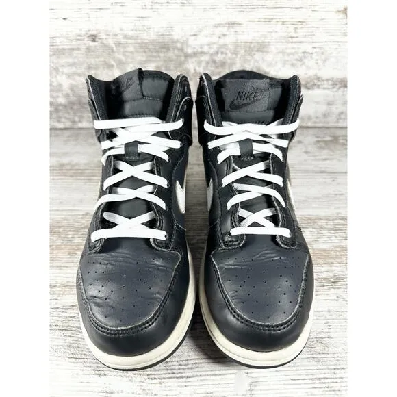 Youth Nike Dunk High PS Anthracite Black/White Sneakers Sz 2Y Athletic