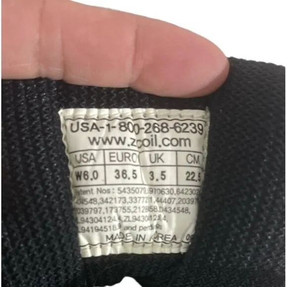 Z-Coil Freedom S/R WOMEN'S 6 Walk/Run Shoe Black Enclosed Coil